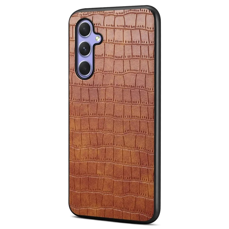 For Samsung Galaxy A54 5G Cases Crocodile Textured Leather+PC+TPU Phone Cover