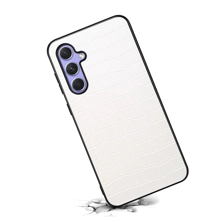 For Samsung Galaxy A54 5G Cases Crocodile Textured Leather+PC+TPU Phone Cover