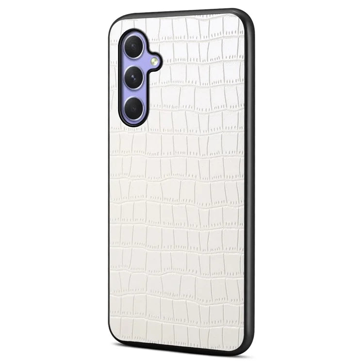 For Samsung Galaxy A55 5G Protective Cases Crocodile Textured Hybrid Phone Case