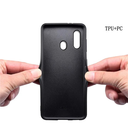 For Samsung Galaxy A20 / A30 Cases Crocodile Textured PU+PC+TPU Phone Cover