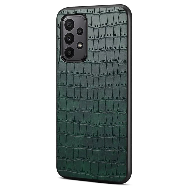 For Samsung Galaxy A23 4G / A23 5G (Global Version) Cases Crocodile Textured Leather Hybrid Phone Protector