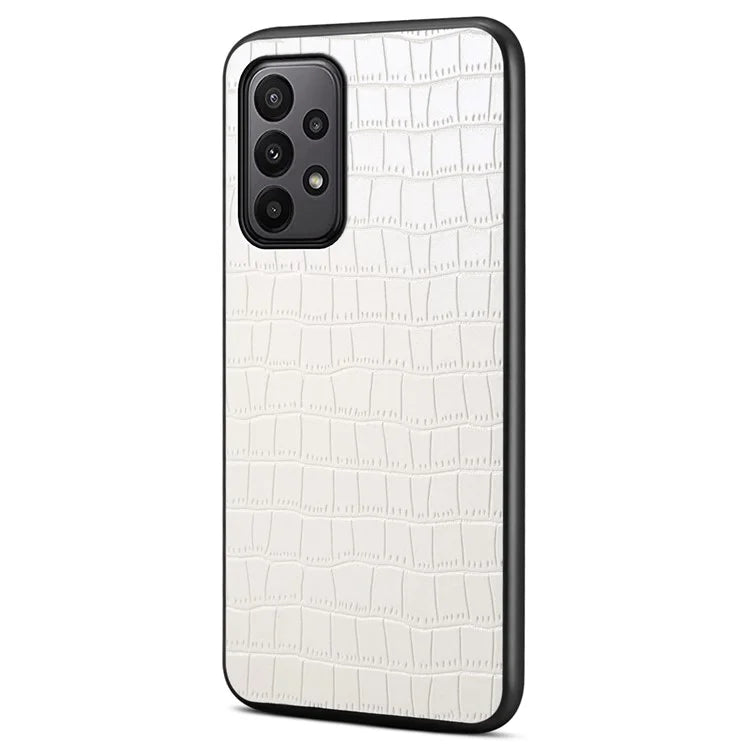For Samsung Galaxy A23 4G / A23 5G (Global Version) Cases Crocodile Textured Leather Hybrid Phone Protector
