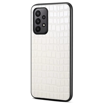 For Samsung Galaxy A23 4G / A23 5G (Global Version) Cases Crocodile Textured Leather Hybrid Phone Protector
