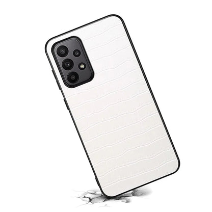 For Samsung Galaxy A23 4G / A23 5G (Global Version) Cases Crocodile Textured Leather Hybrid Phone Protector