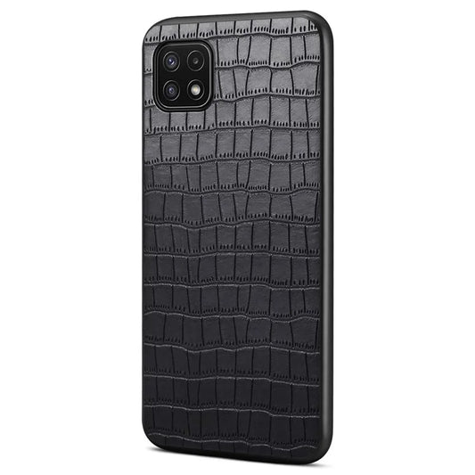 For Samsung Galaxy A22 5G (EU Version) Hybrid Cases Crocodile Textured Anti-Drop Phone Cover
