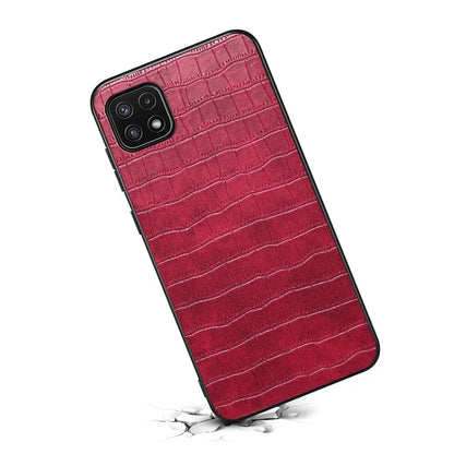 For Samsung Galaxy A22 5G (EU Version) Hybrid Cases Crocodile Textured Anti-Drop Phone Cover