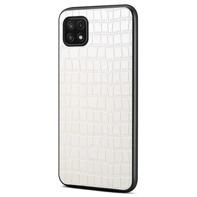 For Samsung Galaxy A22 5G (EU Version) Hybrid Cases Crocodile Textured Anti-Drop Phone Cover