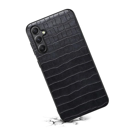 For Samsung Galaxy A24 4G (162.1 x 77.6 x 8.3mm) Case Crocodile Textured Leather+TPU+PC Phone Case