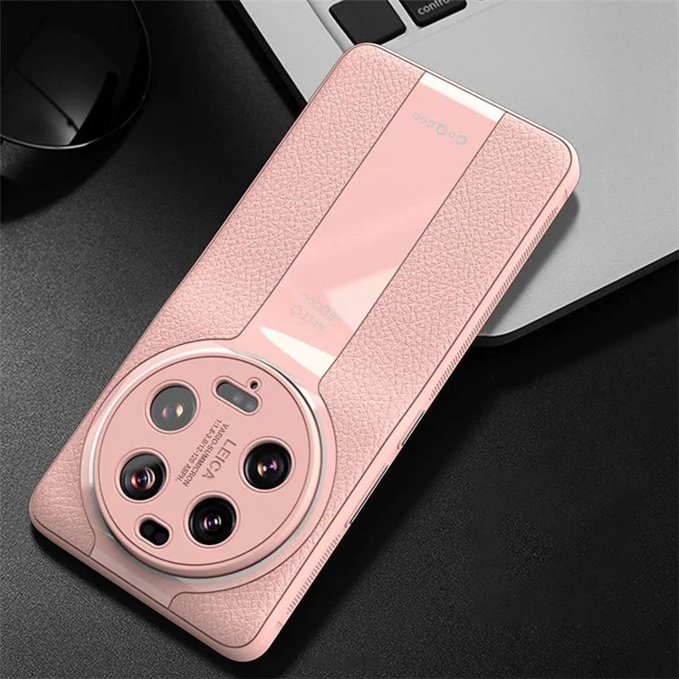 Q.COO For Xiaomi 13 Ultra Mobile Phone Cover TPU+Acrylic+PU Leather Cell Phone Case