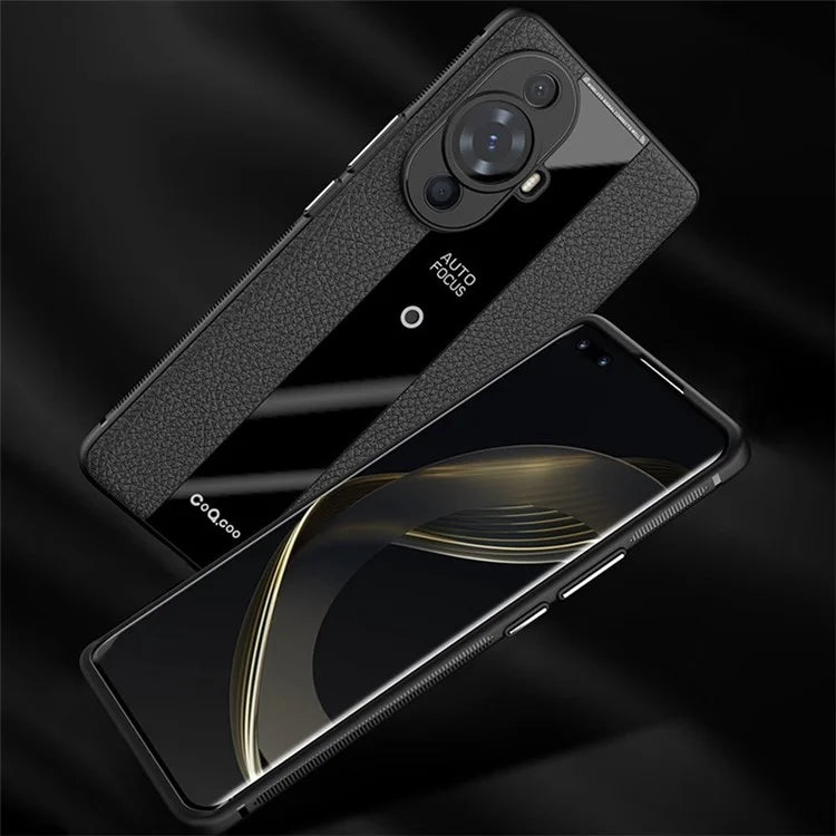 Q.COO For Huawei nova 11 Shockproof Cover PU Leather+TPU+Acrylic Mobile Phone Case