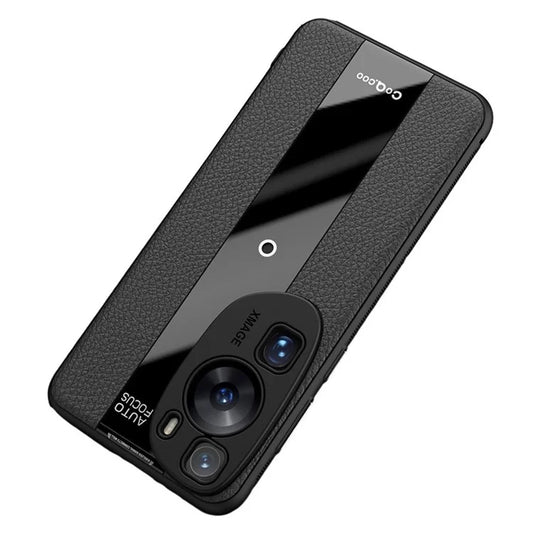 Q.COO For Huawei P60 Art Case Leather+TPU+Acrylic Lightweight Smartphone Shell