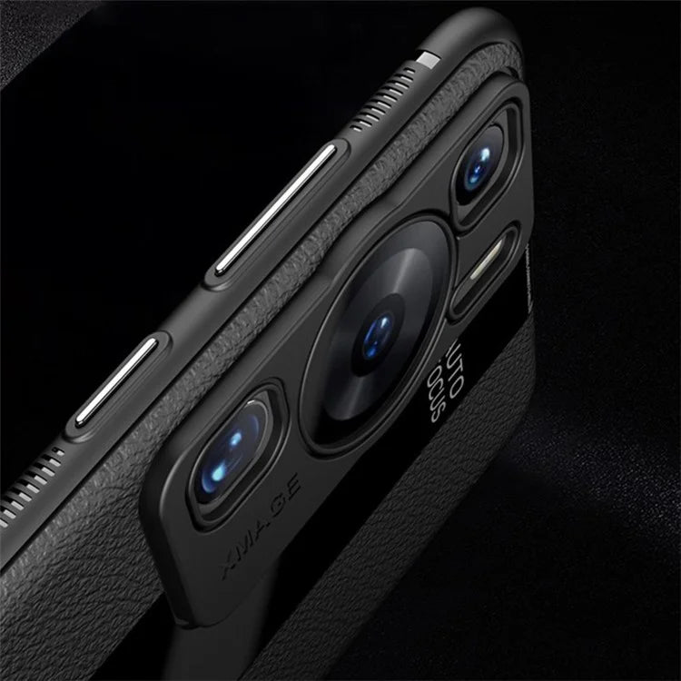 Q.COO For Huawei P60 / P60 Pro Fall Proof Case PU Leather+TPU+Acrylic Phone Shell