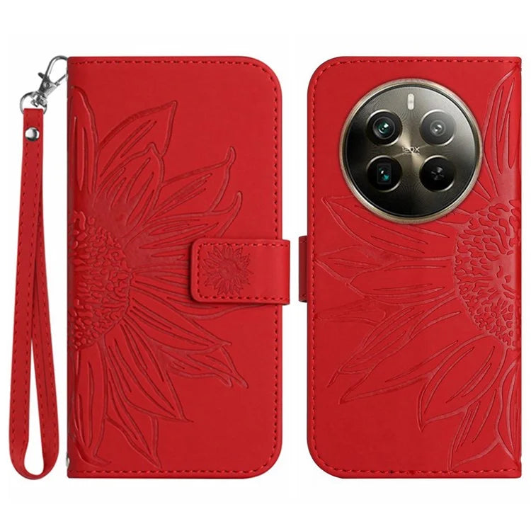 HT04 For Realme 12 Pro 5G / 12 Pro+ 5G Case Skin-touch Leather Phone Cover with Wallet Stand
