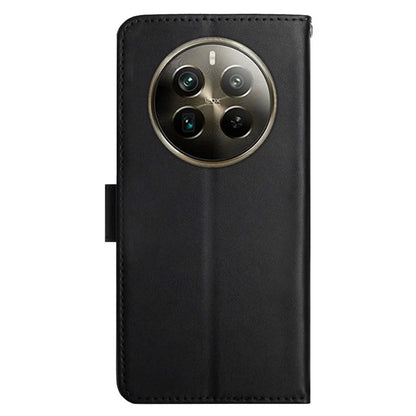 HT02 For Realme 12 Pro 5G / 12 Pro+ 5G Wallet Case Genuine Cow Leather Stand Phone Cover