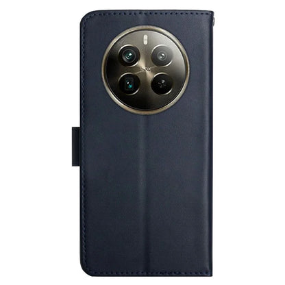 HT02 For Realme 12 Pro 5G / 12 Pro+ 5G Wallet Case Genuine Cow Leather Stand Phone Cover
