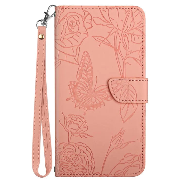 HT03 For Realme 12 Pro 5G / 12 Pro+ 5G Case with Wrist Strap PU Leather Wallet Phone Cover