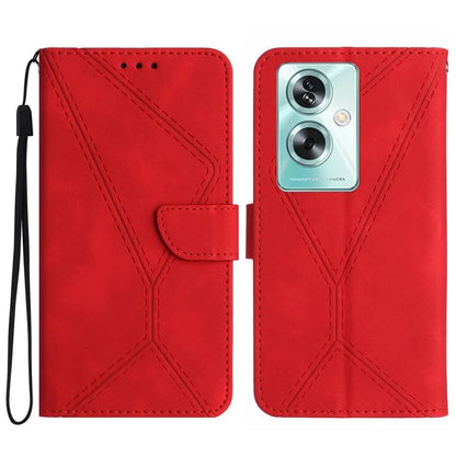 HT05 For Oppo Reno11 F 5G / F25 Pro 5G Case Lins Imprinted Leather Wallet Phone Cover