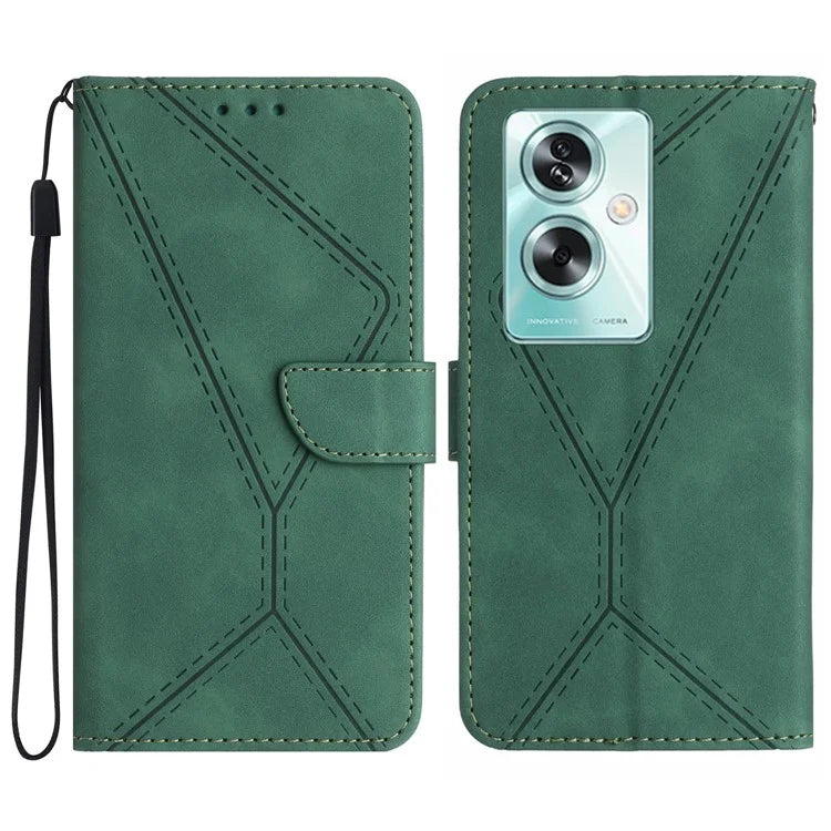 HT05 For Oppo Reno11 F 5G / F25 Pro 5G Case Lins Imprinted Leather Wallet Phone Cover