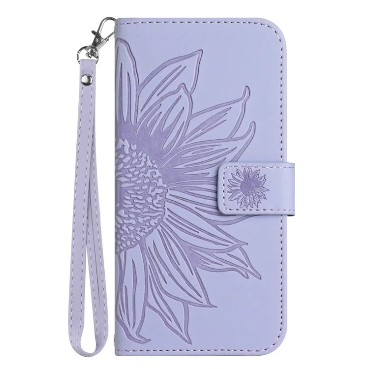 HT04 For Oppo Reno11 F 5G / F25 Pro 5G Case Sunflower Pattern Wallet Flip Leather Phone Cover