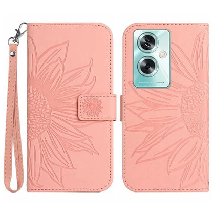 HT04 For Oppo Reno11 F 5G / F25 Pro 5G Case Sunflower Pattern Wallet Flip Leather Phone Cover