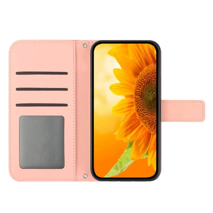 HT04 For Oppo Reno11 F 5G / F25 Pro 5G Case Sunflower Pattern Wallet Flip Leather Phone Cover