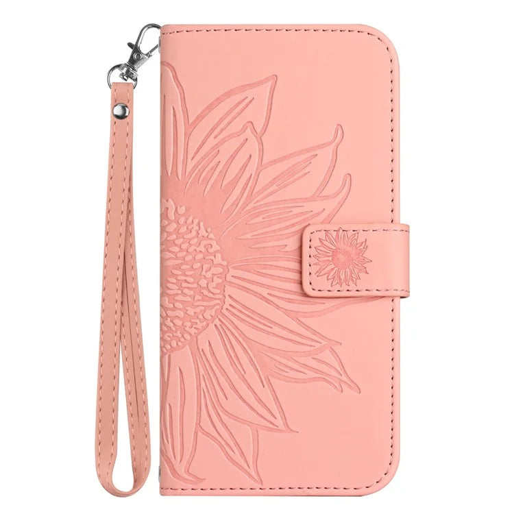 HT04 For Oppo Reno11 F 5G / F25 Pro 5G Case Sunflower Pattern Wallet Flip Leather Phone Cover