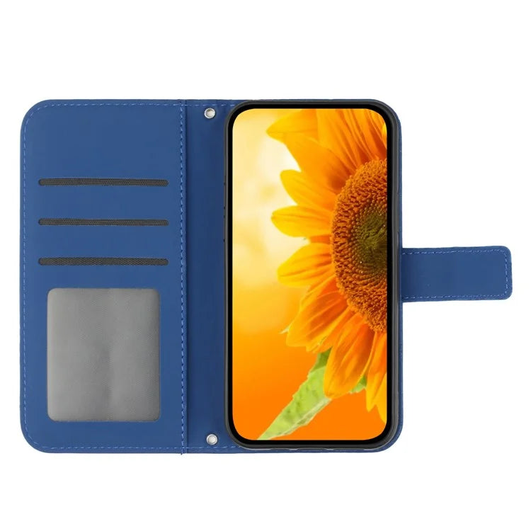 HT04 For Oppo Reno11 F 5G / F25 Pro 5G Case Sunflower Pattern Wallet Flip Leather Phone Cover