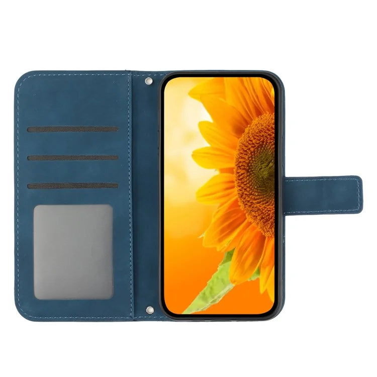 HT04 For Oppo Reno11 F 5G / F25 Pro 5G Case Sunflower Pattern Wallet Flip Leather Phone Cover