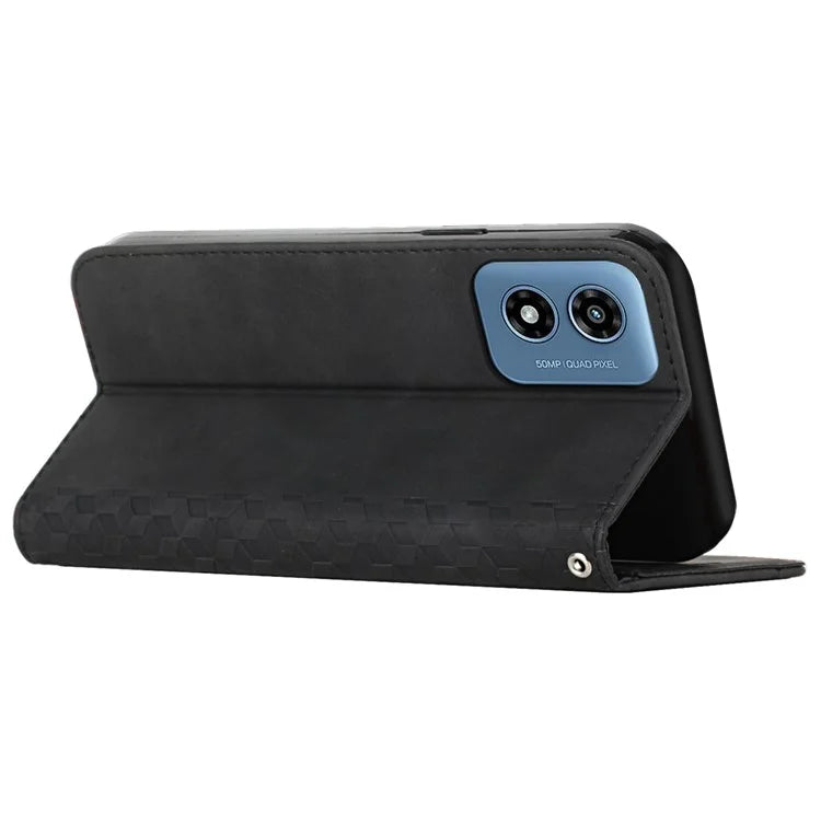 For Motorola Moto G04 4G / Moto G24 4G Magnetic Phone Case PU Leather Folio Stand Cover