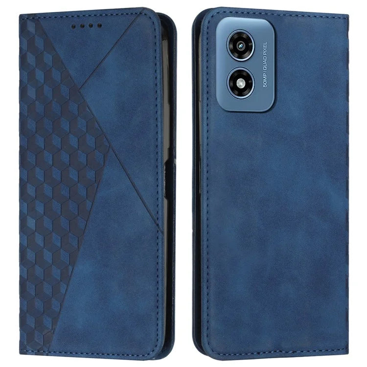 For Motorola Moto G04 4G / Moto G24 4G Magnetic Phone Case PU Leather Folio Stand Cover