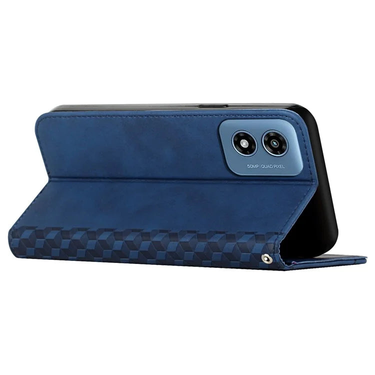 For Motorola Moto G04 4G / Moto G24 4G Magnetic Phone Case PU Leather Folio Stand Cover