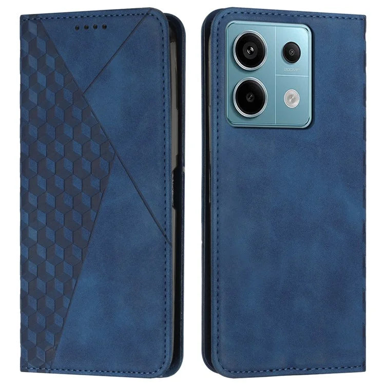 For Xiaomi Redmi Note 13 Pro 4G / Poco M6 Pro 4G Magnetic Phone Case Skin-touch PU Leather Card Slots Cover