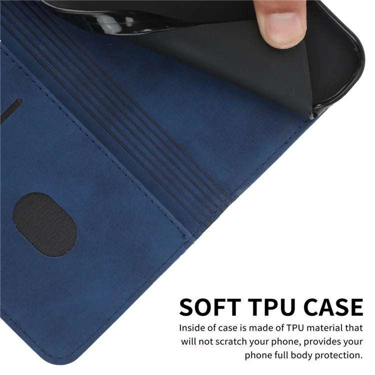 For Xiaomi Redmi Note 13 Pro 4G / Poco M6 Pro 4G Magnetic Phone Case Skin-touch PU Leather Card Slots Cover