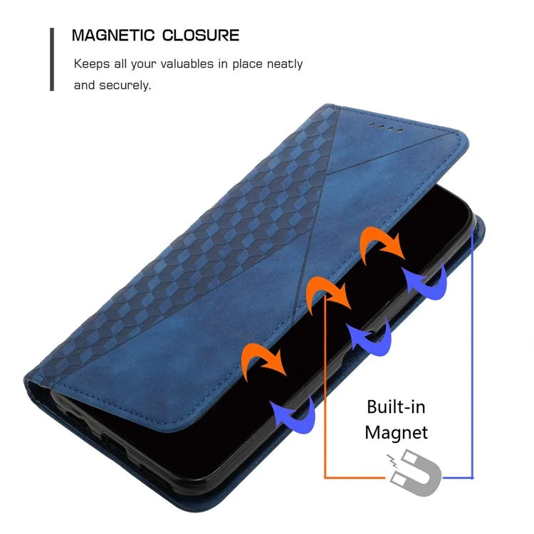 For Xiaomi Redmi Note 13 Pro 4G / Poco M6 Pro 4G Magnetic Phone Case Skin-touch PU Leather Card Slots Cover
