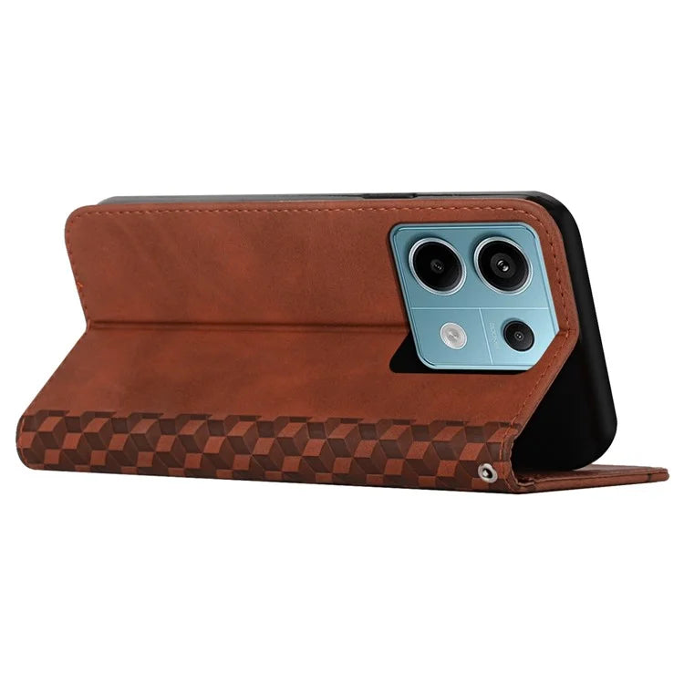 For Xiaomi Redmi Note 13 Pro 4G / Poco M6 Pro 4G Magnetic Phone Case Skin-touch PU Leather Card Slots Cover