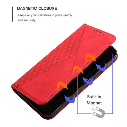 For Xiaomi Redmi Note 13 Pro 4G / Poco M6 Pro 4G Magnetic Phone Case Skin-touch PU Leather Card Slots Cover