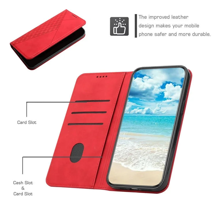 For Xiaomi Redmi Note 13 Pro 4G / Poco M6 Pro 4G Magnetic Phone Case Skin-touch PU Leather Card Slots Cover