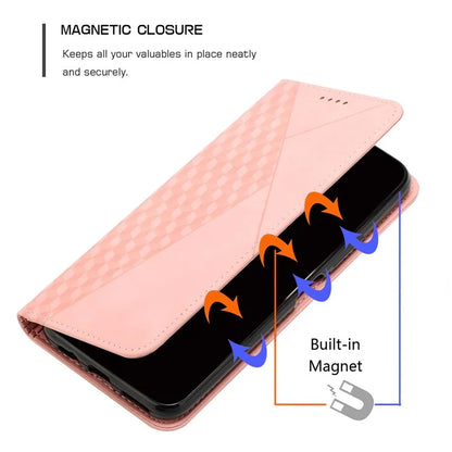 For Xiaomi Redmi Note 13 Pro 4G / Poco M6 Pro 4G Magnetic Phone Case Skin-touch PU Leather Card Slots Cover