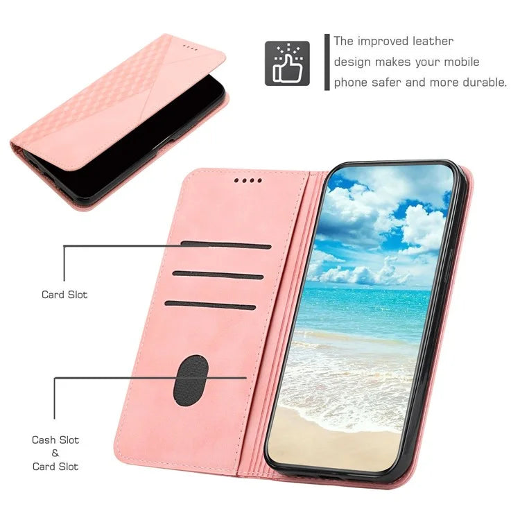 For Xiaomi Redmi Note 13 Pro 4G / Poco M6 Pro 4G Magnetic Phone Case Skin-touch PU Leather Card Slots Cover