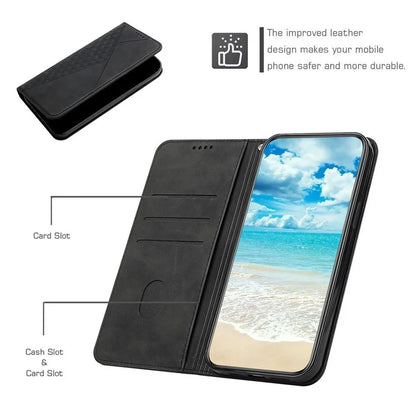 For Xiaomi Redmi Note 13 Pro 4G / Poco M6 Pro 4G Magnetic Phone Case Skin-touch PU Leather Card Slots Cover