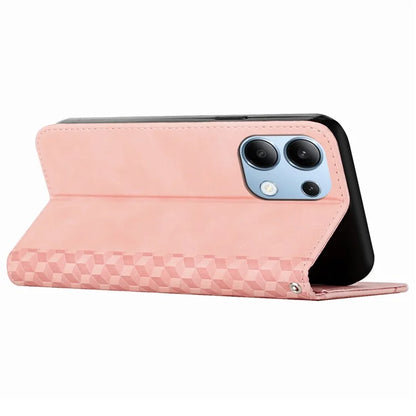 For Xiaomi Redmi Note 13 4G Case Drop-resistant PU Leather Folio Stand Phone Protector