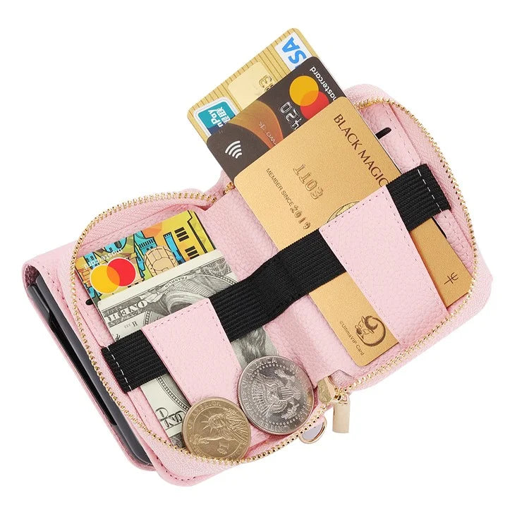 For Samsung Galaxy Z Flip5 5G Case PU Leather Card Slots Holder Phone Back Cover