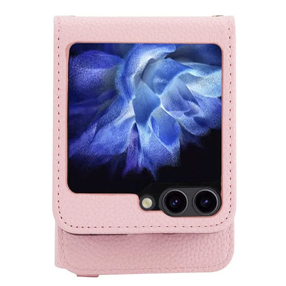 For Samsung Galaxy Z Flip5 5G Case PU Leather Card Slots Holder Phone Back Cover