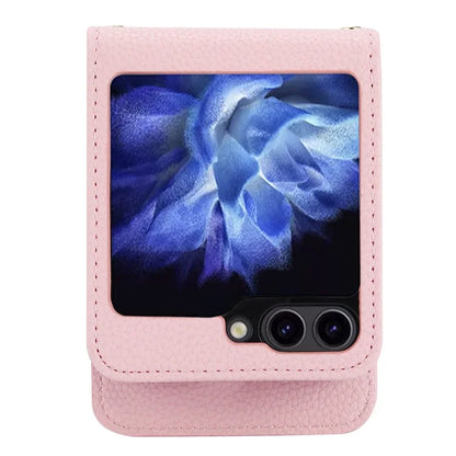 For Samsung Galaxy Z Flip5 5G Case Card Holder Crossbody Phone Purse Leather Back Cover