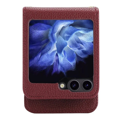 For Samsung Galaxy Z Flip5 5G Case Card Holder Crossbody Phone Purse Leather Back Cover