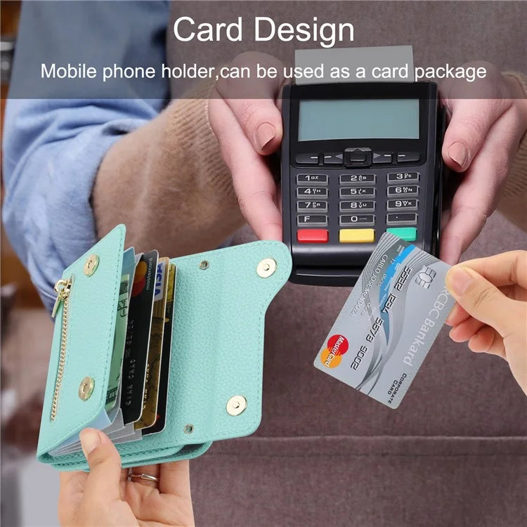 For Samsung Galaxy Z Flip4 5G Back Case PU Leather Zipper Wallet Phone Cover with Shoulder Strap