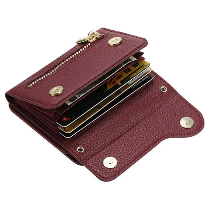 For Samsung Galaxy Z Flip4 5G Back Case PU Leather Zipper Wallet Phone Cover with Shoulder Strap