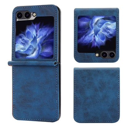 DF-05 For Samsung Galaxy Z Flip5 5G Case Shockproof PC+PU Leather Phone Cover