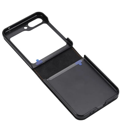 DF-05 For Samsung Galaxy Z Flip5 5G Case Shockproof PC+PU Leather Phone Cover