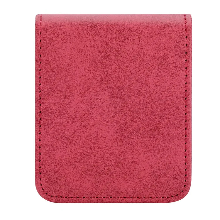 DF-05 For Samsung Galaxy Z Flip3 5G Case Solid Color PC+PU Leather Cell Phone Cover